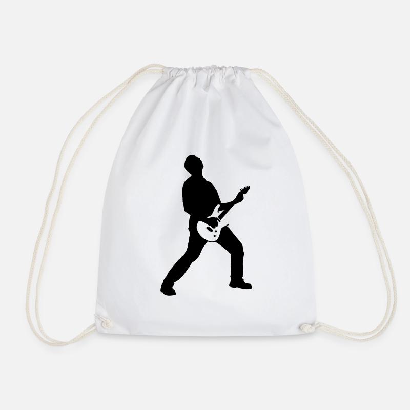 guitarrocker_032012_c_1c - Turnbeutel - Weiß