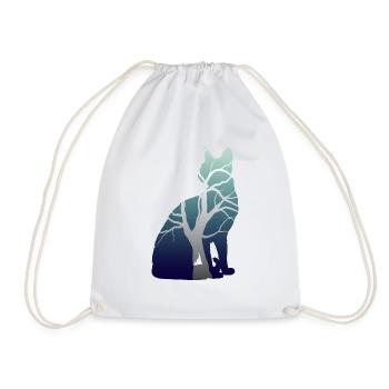 Chat nature - Sac de sport léger - blanc - Devant