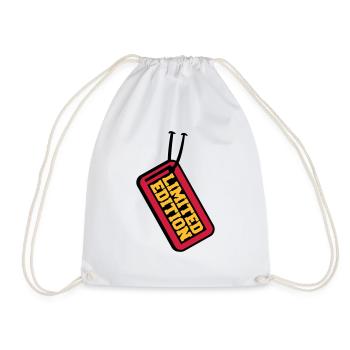 Limited Edition Price Tag Design - Drawstring Bag - white - Front