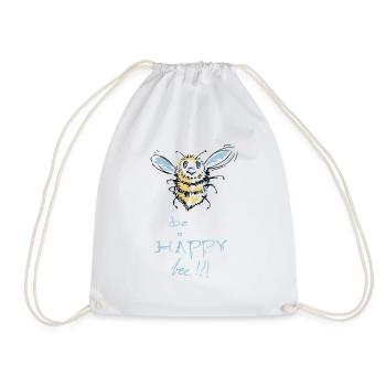 être une abeille heureuse - Sac de sport léger - blanc - Devant