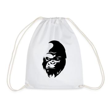 gorilla - Turnbeutel - Weiß - Vorne