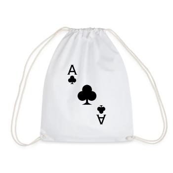 Cross Ate Card Game Poker Mardi Gras Costume - Sac de sport léger - blanc - Devant