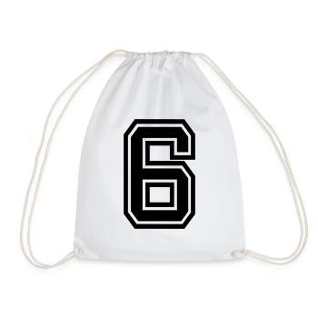 6 - Drawstring Bag - white - Front