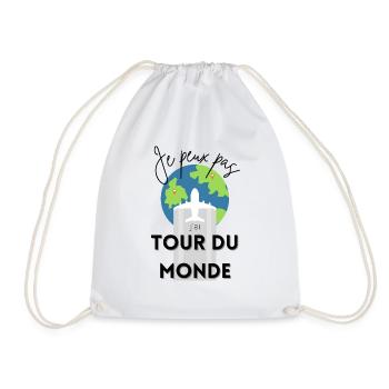 je peux pas j'ai tour du monde - Sac de sport léger - blanc - Devant