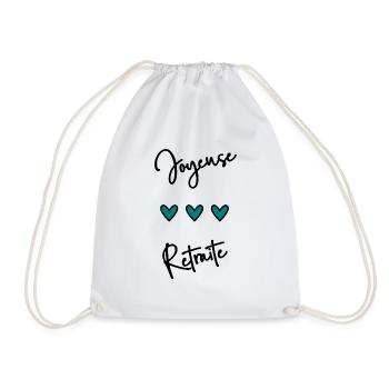 RETRAITE. BONNE RETRAITE. JOYEUSE RETRAITE - Sac de sport léger - blanc - Devant