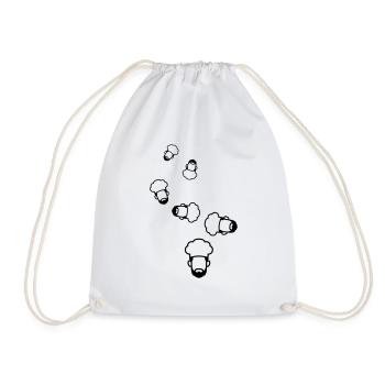 Symbole de l’icône du chapeau de cuisine - Sac de sport léger - blanc - Devant
