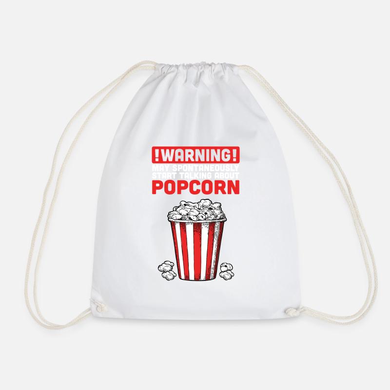 Popcorn - Turnbeutel - Weiß