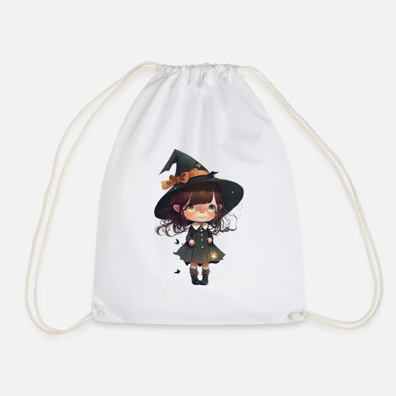 The Little Witch - Drawstring Bag - white