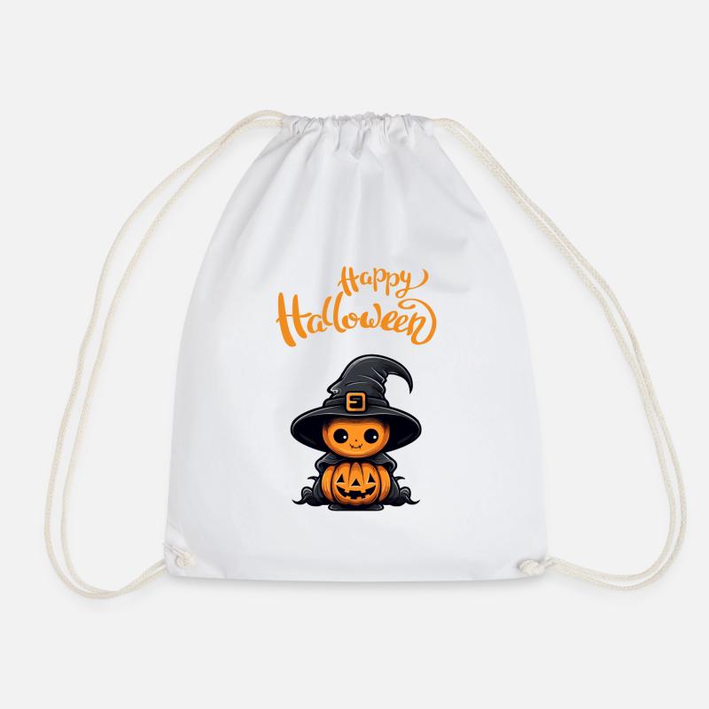 Halloween Pumpkin Witch - Turnbeutel - Weiß