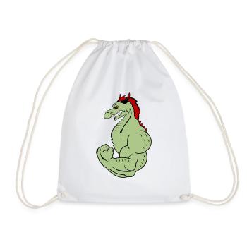strong dragon 02 - Turnbeutel - Weiß - Vorne