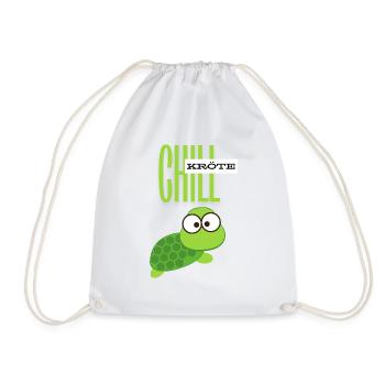 Chill Kröte für Chiller - Turnbeutel - Weiß - Vorne