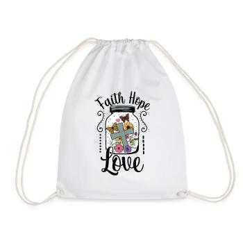 Foi, Espérance, Amour - Sac de sport léger - blanc - Devant