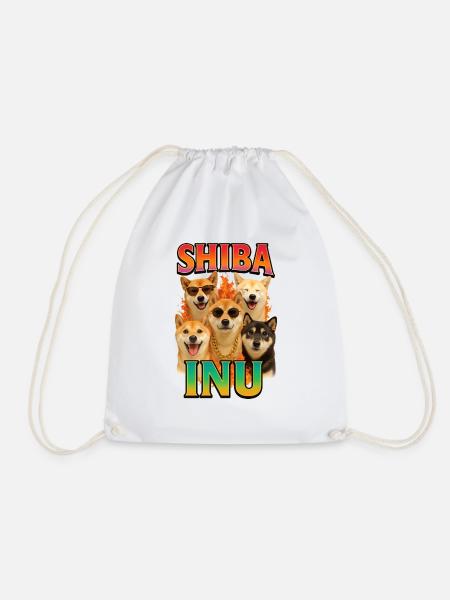 Shiba Inu - Turnbeutel - Weiß