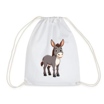 donkey - Drawstring Bag - white - Front