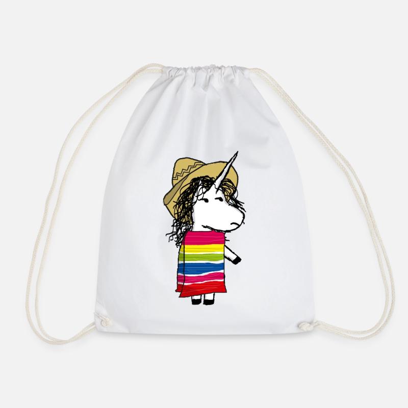 Mexikanisches Einhorn - Turnbeutel - Weiß