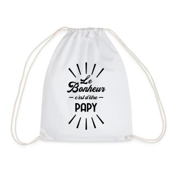 Papy Papi Grand-Père Retraite famille - Sac de sport léger - blanc - Devant
