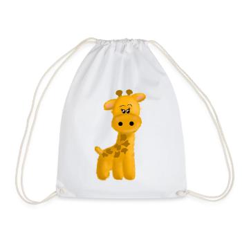 Giraffe - Turnbeutel - Weiß - Vorne