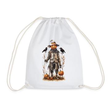 Folklore Halloween citrouille Gobelincore automne - Sac de sport léger - blanc - Devant
