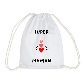 SCHÖNEN MUTTERTAG. MAMA. MUTTERTAG - Turnbeutel - Weiß - Vorne