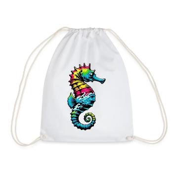 Hippocampe - Sac de sport léger - blanc - Devant