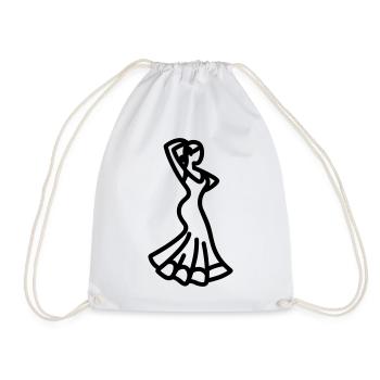 flamenco - Sac de sport léger - blanc - Devant