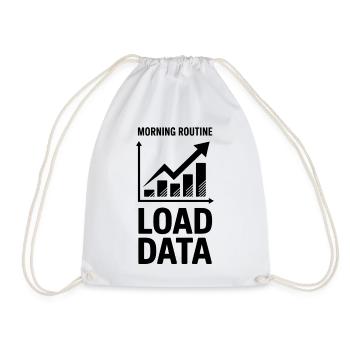 Data Analyst Saying Funny Data Analyst Gift - Drawstring Bag - white - Front