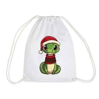 Noël de Noël Cobra Serpent - Sac de sport léger - blanc - Devant