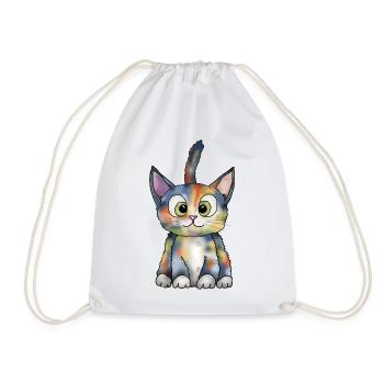 buntes_Kaetzchen - Sac de sport léger - blanc - Devant