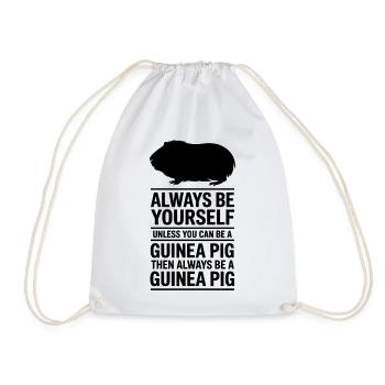 Guinea Pig Sayings Guinea Pig Gift - Drawstring Bag - white - Front
