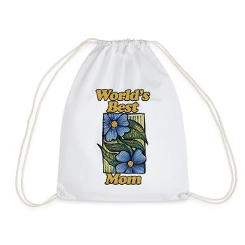 Le meilleur millésime floral de maman au monde - Sac de sport léger - blanc - Devant