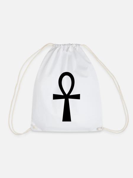 ankh symbol - Turnbeutel - Weiß