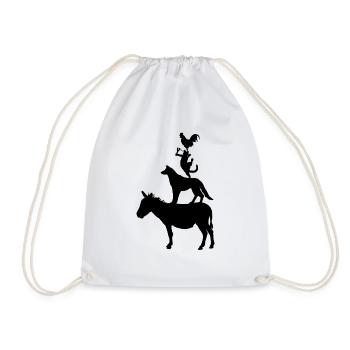 dog763 - Drawstring Bag - white - Front