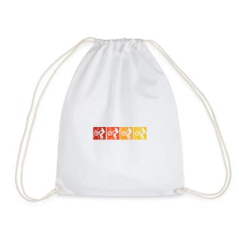 BMX Vélo Vélo Rétro Cadeau Vélo Motocross - Sac de sport léger - blanc - Devant