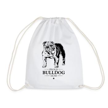 Maman bouledogue anglais bouledogue chiens Wilsigns - Sac de sport léger - blanc - Devant