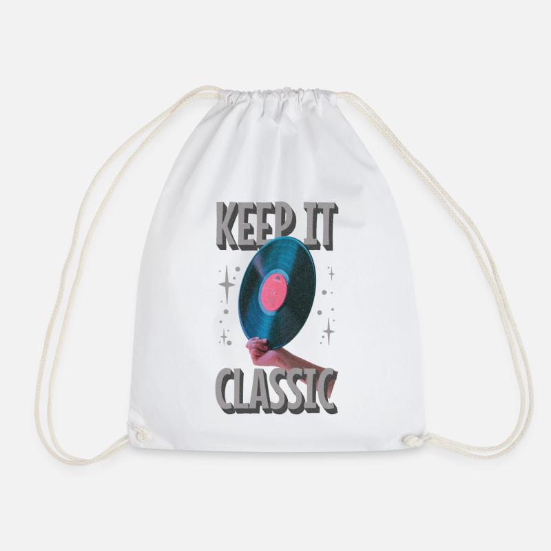 Keep It Classic - Vinyl - Turnbeutel - Weiß