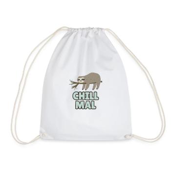Sloth - Chill Mal - Drawstring Bag - white - Front