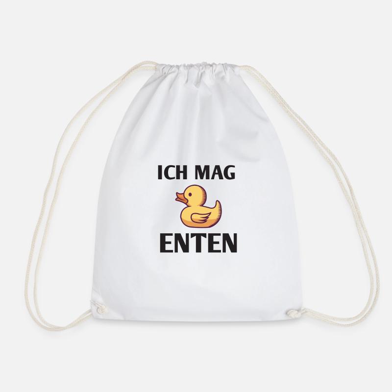GUMMIENTE ICh mag enten - Turnbeutel - Weiß