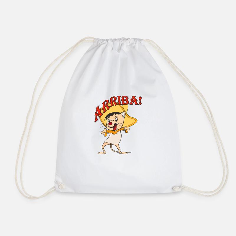 Maus Mexico ARRIBA - Turnbeutel - Weiß