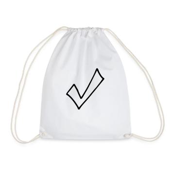 hook - Drawstring Bag - white - Front