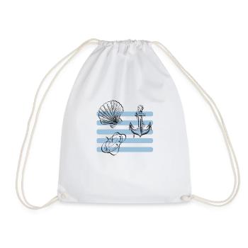 Strand und Meer Design - Turnbeutel - Weiß - Vorne