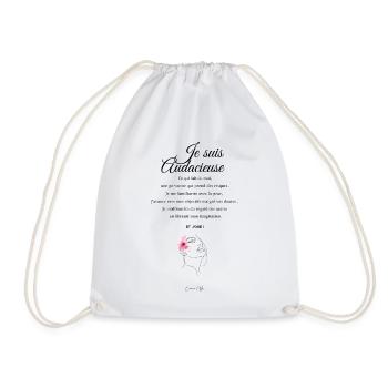 Audacieuse - Sac de sport léger - blanc - Devant
