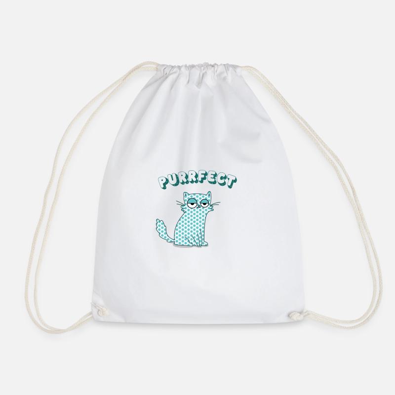 Chat Purrfect - Sac de sport léger - blanc