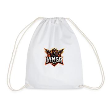 Red Eagle logo only - Drawstring Bag - white - Front