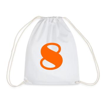 8. 8 ANS. HUIT. 8e ANNIVERSAIRE. ANNIVERSAIRE - Sac de sport léger - blanc - Devant