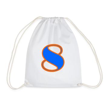 8 ANS. 8e ANNIVERSAIRE. ANNIVERSAIRE 8 ANS. 8 - Sac de sport léger - blanc - Devant