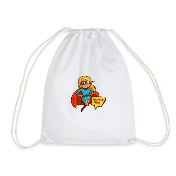 SUPER MAMAN - Sac de sport léger - blanc - Devant