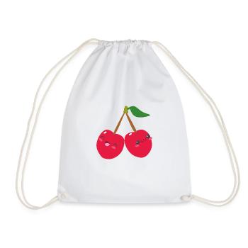 cerise - Sac de sport léger - blanc - Devant