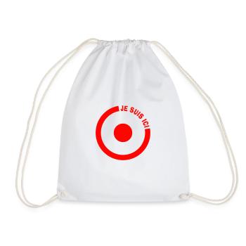 JE SUIS ICI - Sac de sport léger - blanc - Devant