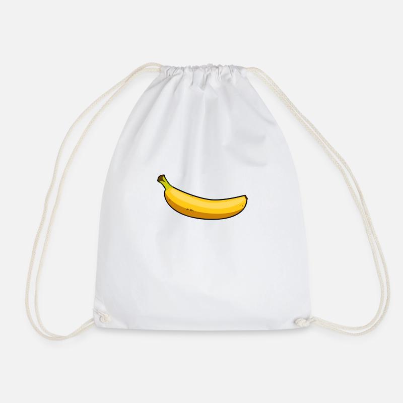 Banane - Turnbeutel - Weiß