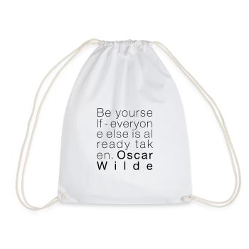 Oscar Wilde - Drawstring Bag - white - Front